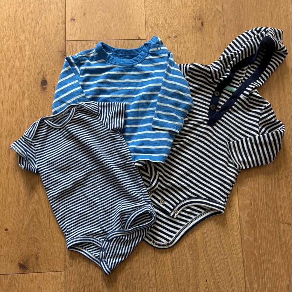 Blue Stripe Tops Bundle